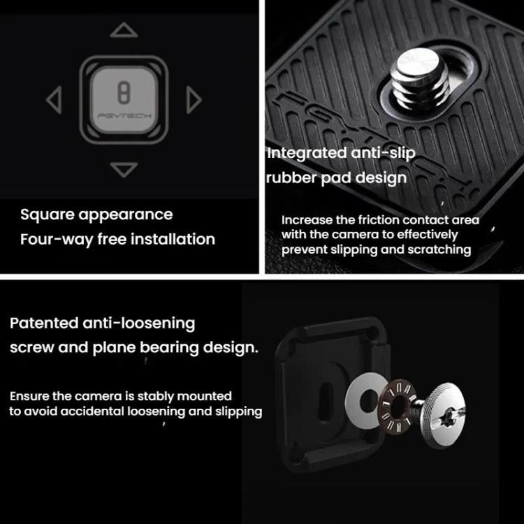 PGYTECH Camera Arca Quick Release Mount V2 Interface Tripod Accessory
