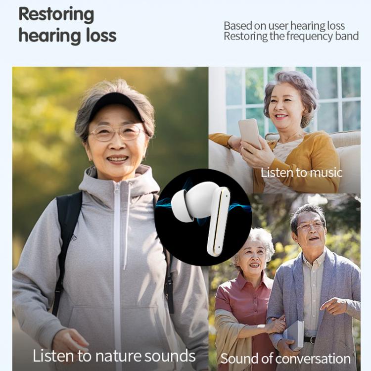 Smart Touch In-Ear Hearing Aid With Digital Charging Compartment