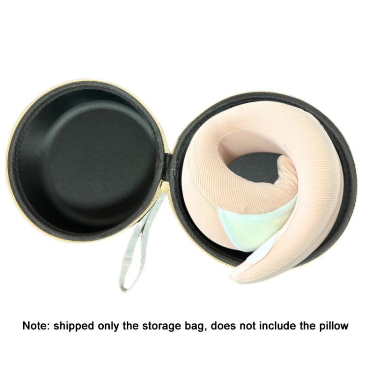 EVA U-shaped Pillow Memory Foam Pillow Storage Bag Portable Airplane Travel Headrest Storage Case