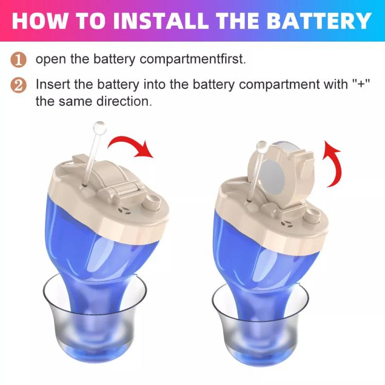 Digital Smart Noise Reduction CIC Hearing Aid Adjustable Sound Amplifier For The Elderly