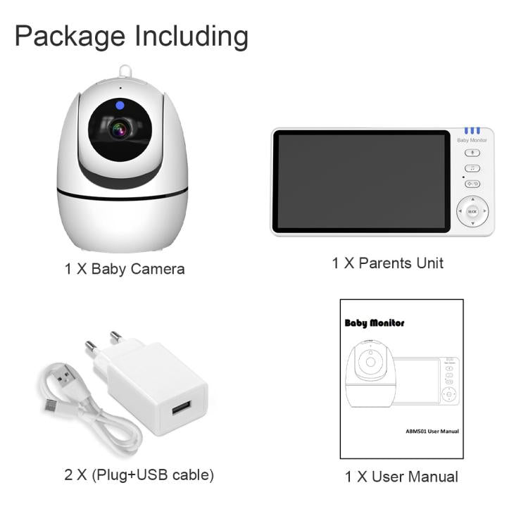 5 inch 1080P HD Baby Watcher Baby Monitor Camera