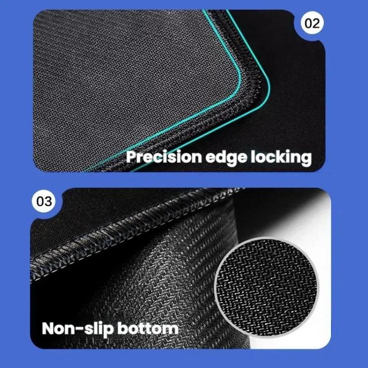 Keyboard Shortcut Desk Mat Mouse Pad Non-Slip Office Desk Pad With Computer Commands