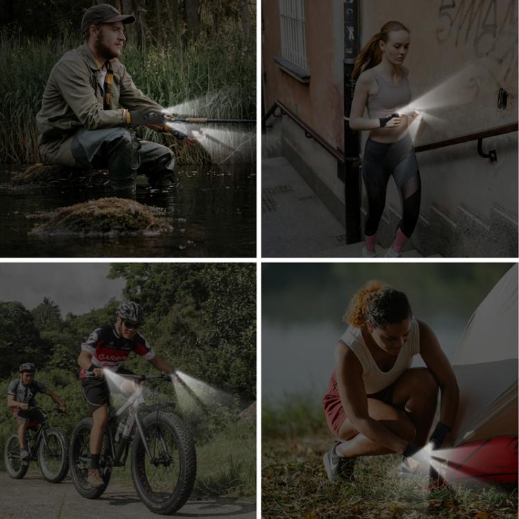 Night Riding Lighting Car Repair Fish Rechargeable LED Light Gloves