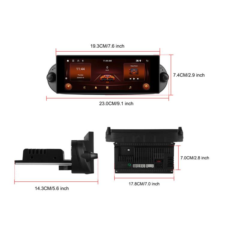 For Volkswagen Beetle 2002-2010 6.86 inch 2+64G Horizontal Screen Android Car Player