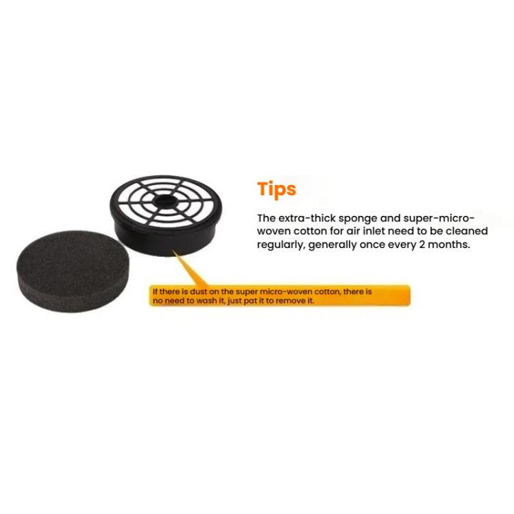 For Puppy D-962 / D-987 Vacuum Cleaner Accessories HEPA Filter Inlet Sponge Ultra Fine Filter