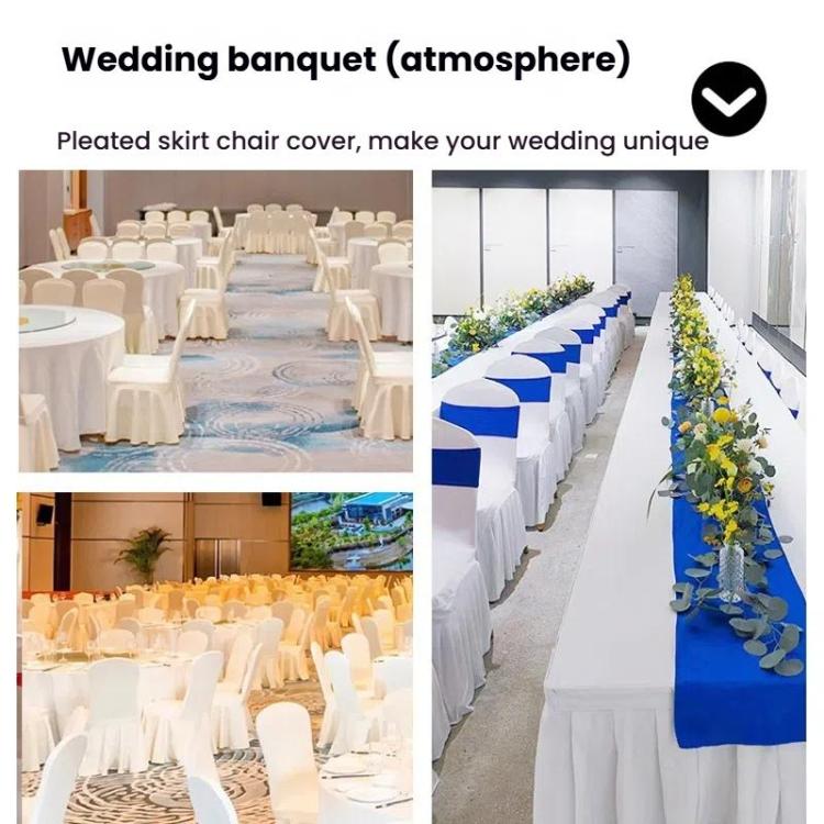 Stretch Chair Cover Hotel Wedding Decoration Solid Color Spandex Sundress Chair Cover