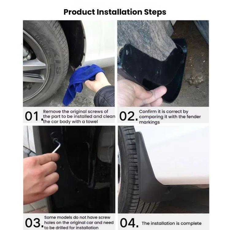 For 2022 Honda HR-V E EL Car Tire Soft Mudguard