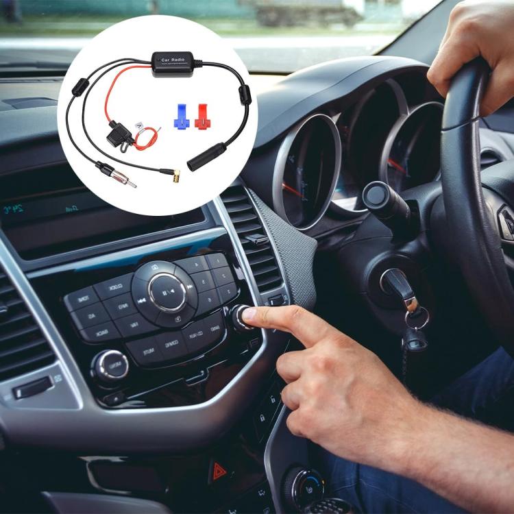 3 In 1 Car Radio FM/AM/DAB Antenna Signal Amplifier