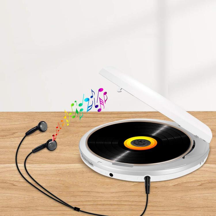 Kecag Mini Portable CD Player Walkman Study and Repeat Retro MP3 Music CD Player