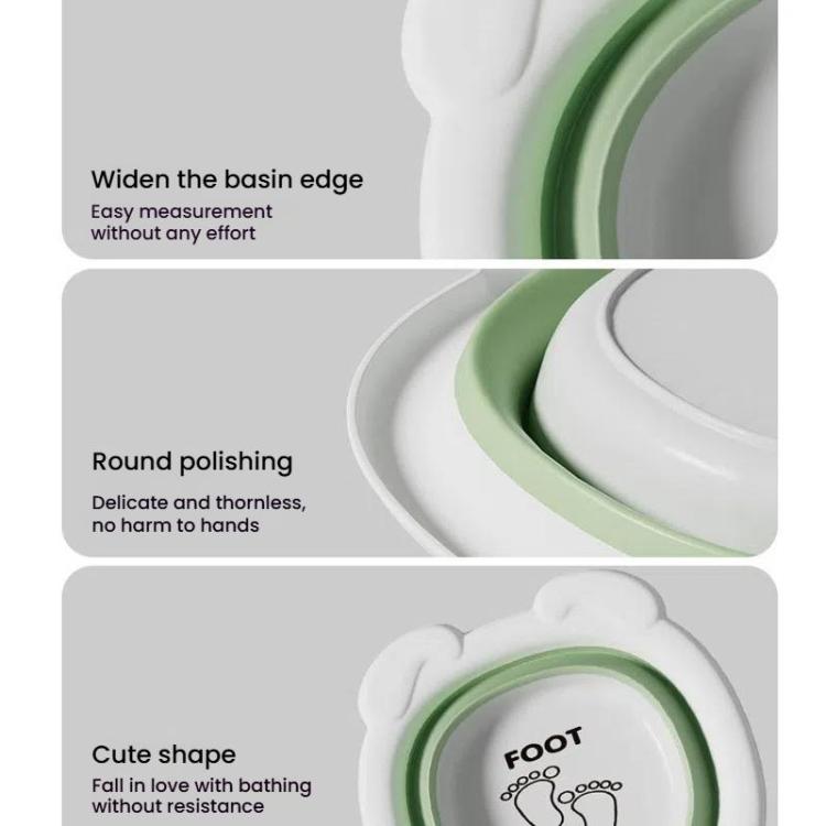 Children Silicone Folding Washbasin Portable Thickened Hangable Butt Washbasin For Babies