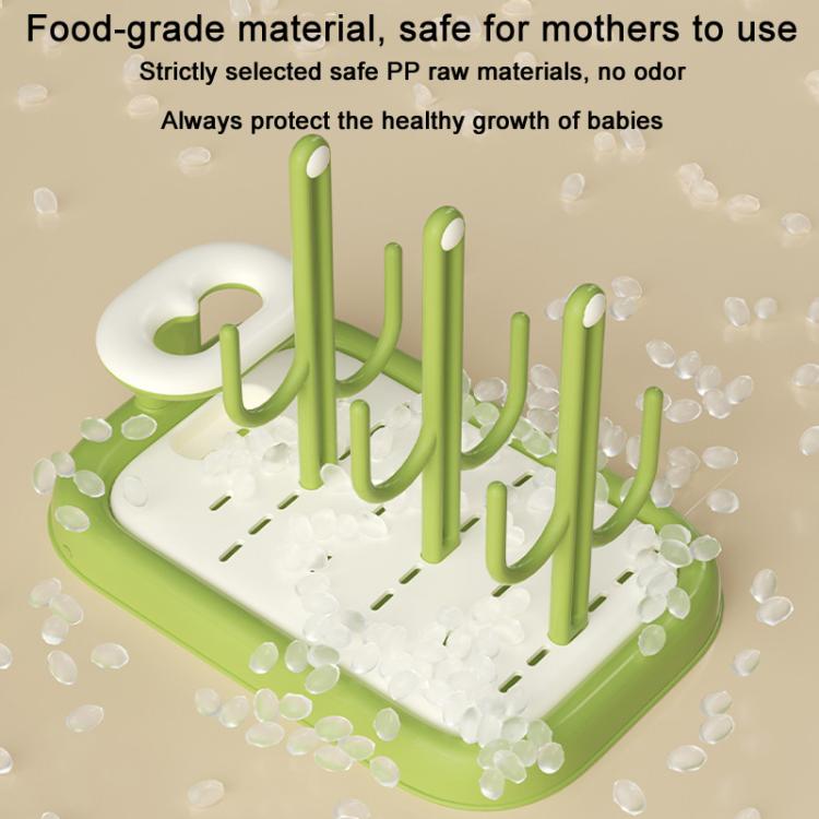 Baby Bottle Drying Rack Drain Drying Rack Insertable Bottle Brush Nipple Brush Storage Holder