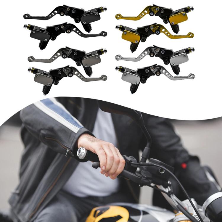 1pair Universal Aluminum Alloy Left and Right Hydraulic Clutch Motorcycle Brake Pump