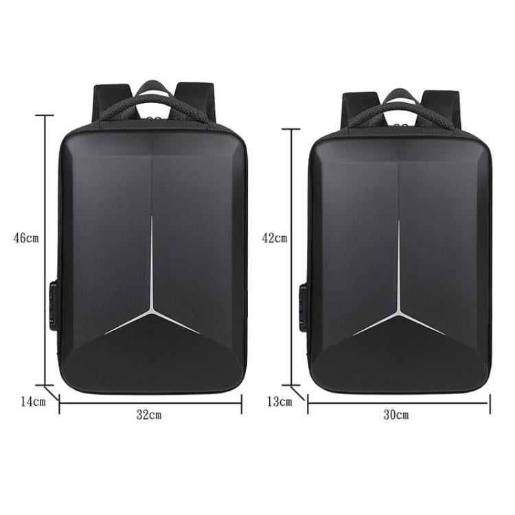 17.3-18 Inch Hard Shell Laptop Backpack with USB+Type-C Charging Ports Unisex Anti-Theft Business Travel Bag