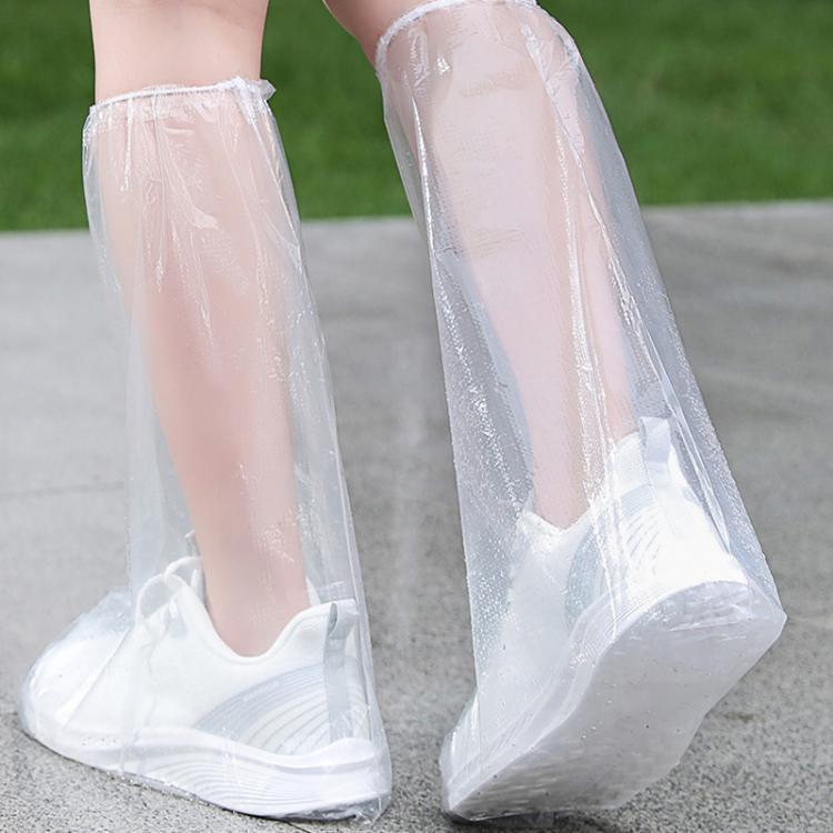 Outdoor Disposable PE High-Tube Rainproof Shoe Covers