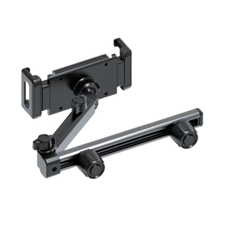 Telescopic Car Rear Pillow Phone Tablet Holder 2-section Folding Headrest Bracket