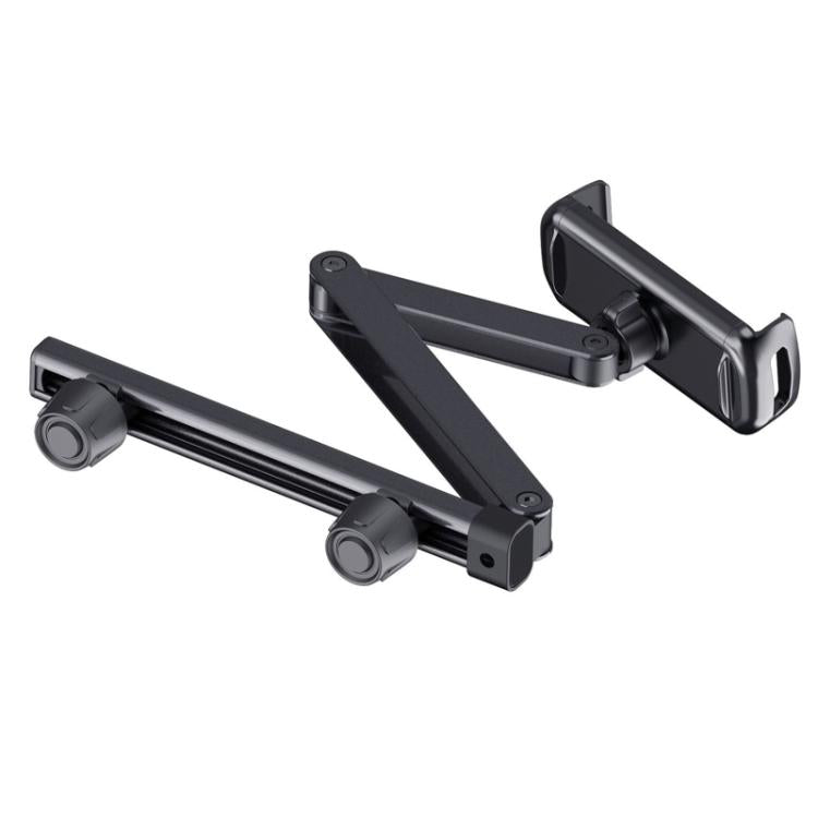 Telescopic Car Rear Pillow Phone Tablet Holder 3-Section Folding Headrest Bracket