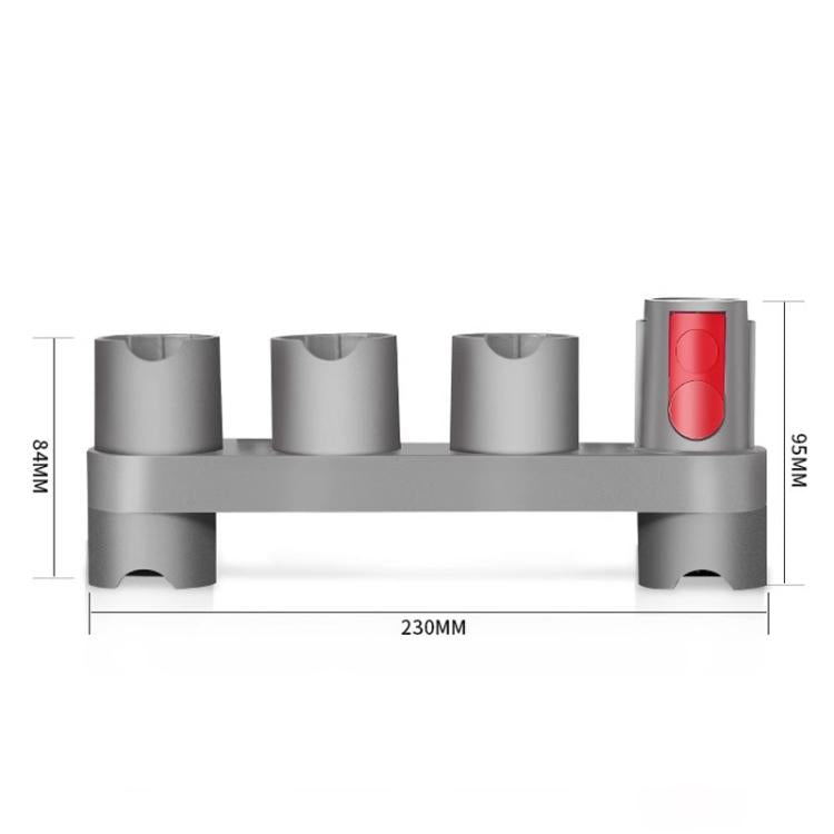 Vacuum Cleaner Wall Mount Storage Rack Accessory Holder Holds Up to 10 Attachments