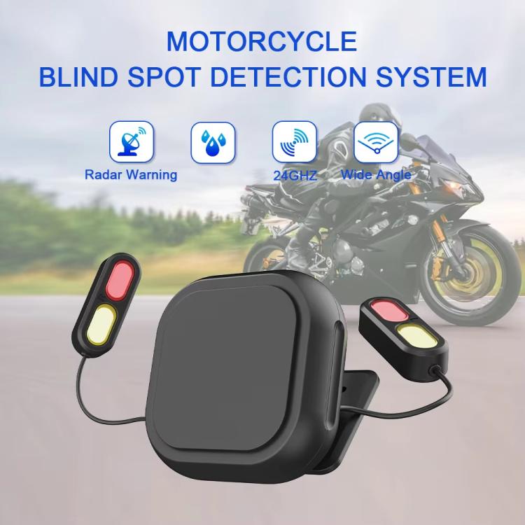 24GHz Motorcycle 30-Meter Blind Spot Radar Detection System Lane Change Assist for Safe Riding