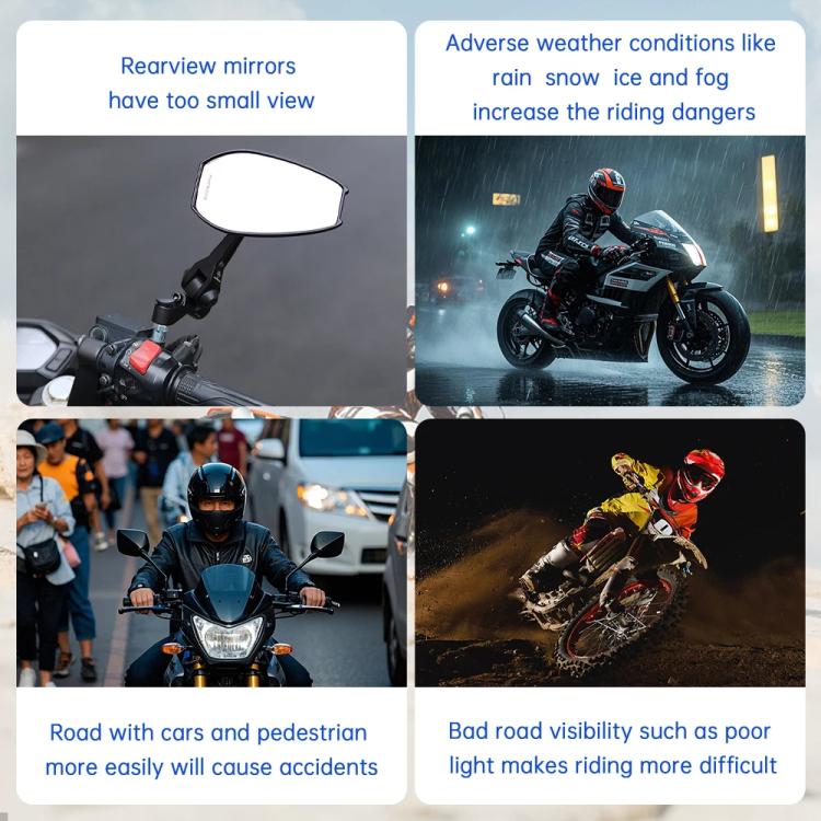 24GHz Motorcycle 30-Meter Blind Spot Radar Detection System Lane Change Assist for Safe Riding