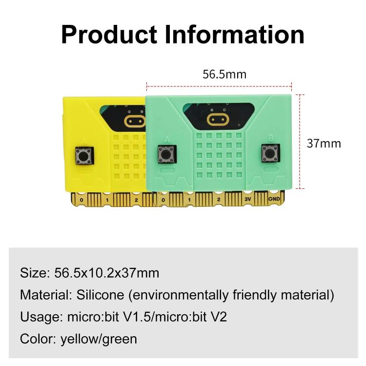 Yahboom For Micro:bit V1.5/ V2 Board Silicone Case Protective Shell