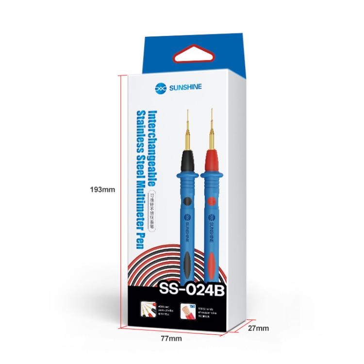 Replaceable Stainless Steel Probe Tips Soft Silicone Multimeter Probe Tips