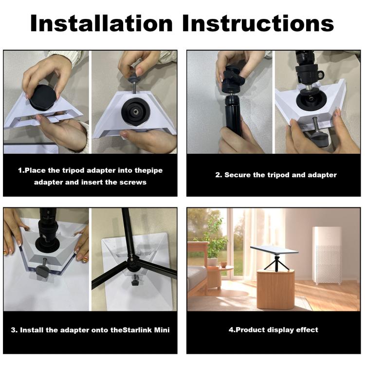 For Starlink Mini Tripod With Gimbal Adapter