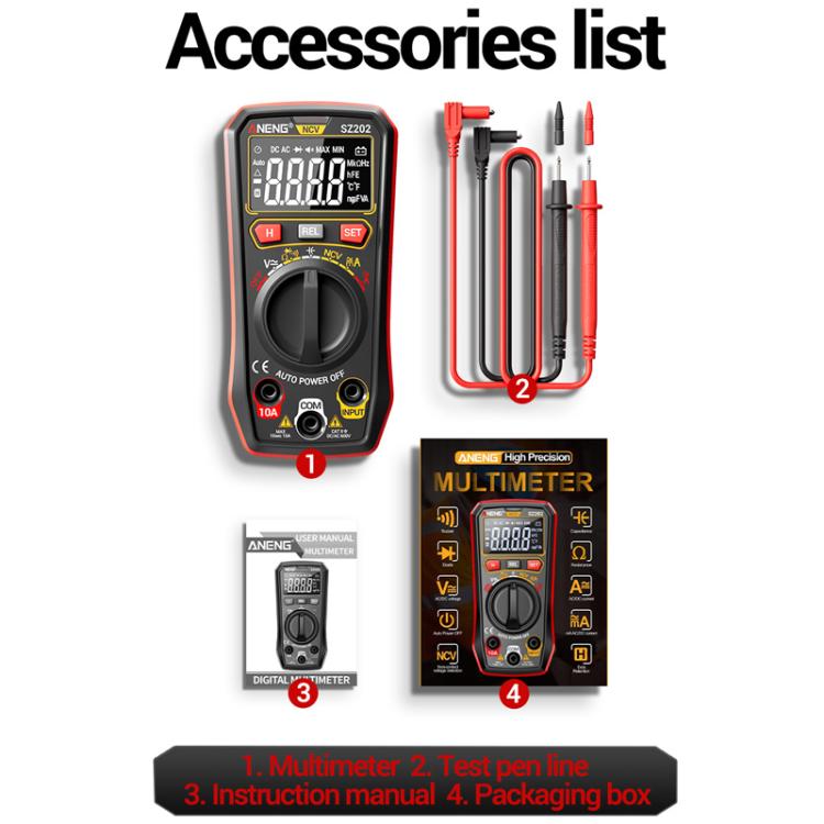 ANENG High-precision Maintenance Multi-function Digital Display Multimeter