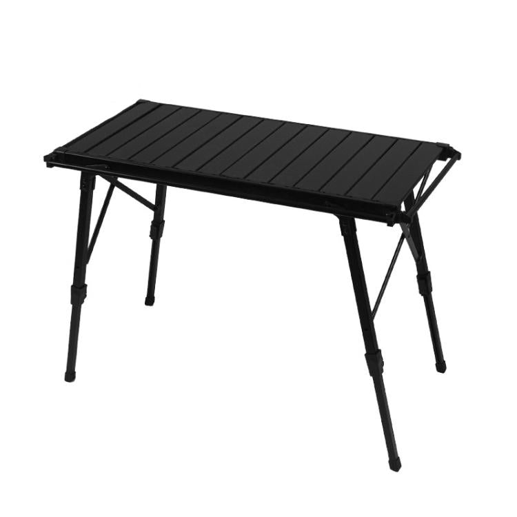 CLS Outdoor Aluminum Egg Roll Table Camping Folding Table, 8245 6 Plates, 9545 Folded 7 Plates, 8744 Black, 8744 Wood Grain, 8744 Black+4 PU Hooks, 8744 Wood Grain+4 PU Hooks