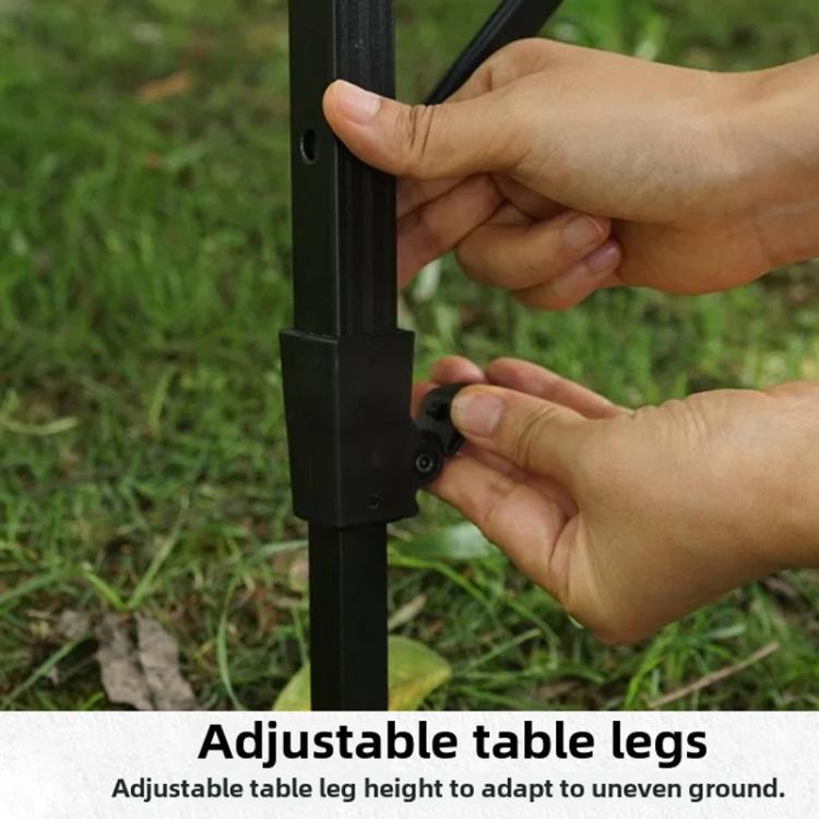 CLS Outdoor Aluminum Egg Roll Table Camping Folding Table, 8245 6 Plates, 9545 Folded 7 Plates, 8744 Black, 8744 Wood Grain, 8744 Black+4 PU Hooks, 8744 Wood Grain+4 PU Hooks