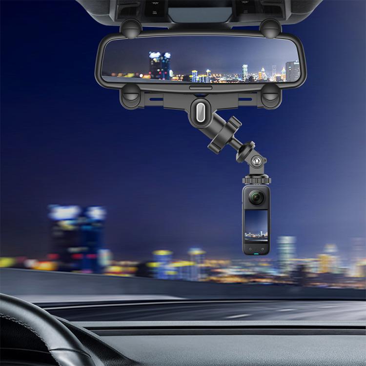 Car Rearview Mirror Bracket Camera Mobile Phone Fixing Base Accessories