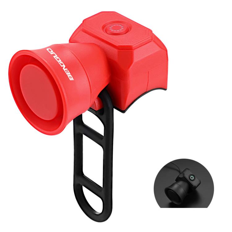 BENGGUO Bicycle Electronic Bell Mini Waterproof Cycling Equipment, Charging Black, Charging Red, Charging Blue, Battery Black, Battery Red, Battery Blue