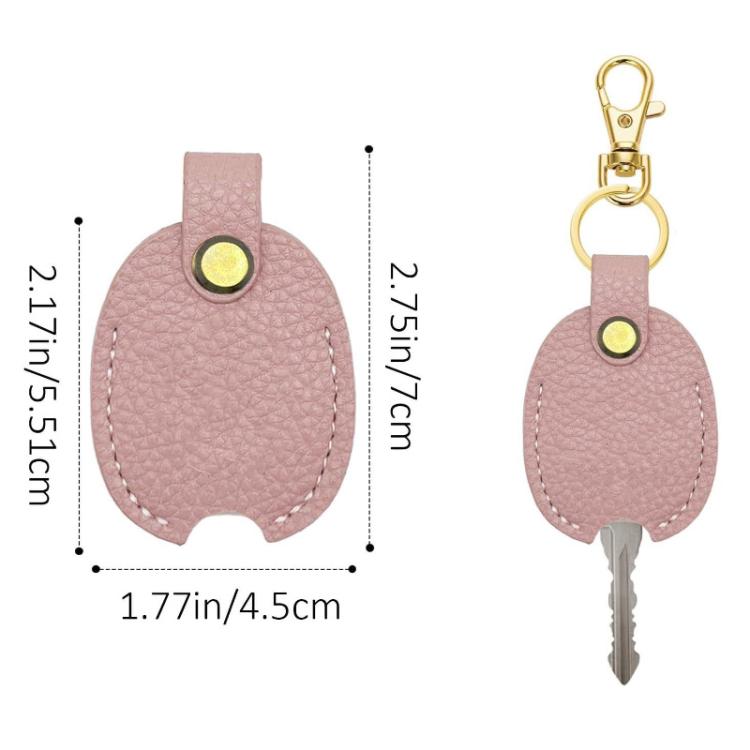 Universal Keychain Leather Key Cover Keychain Replaceable Keys