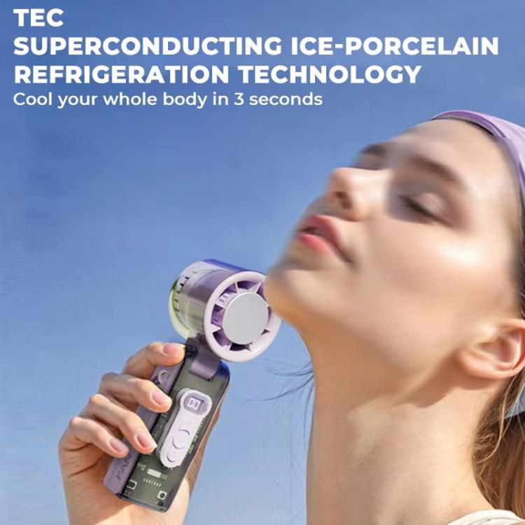 High Speed Folding Cooling Fan Powerful Semiconductor Handheld Turbine Fan