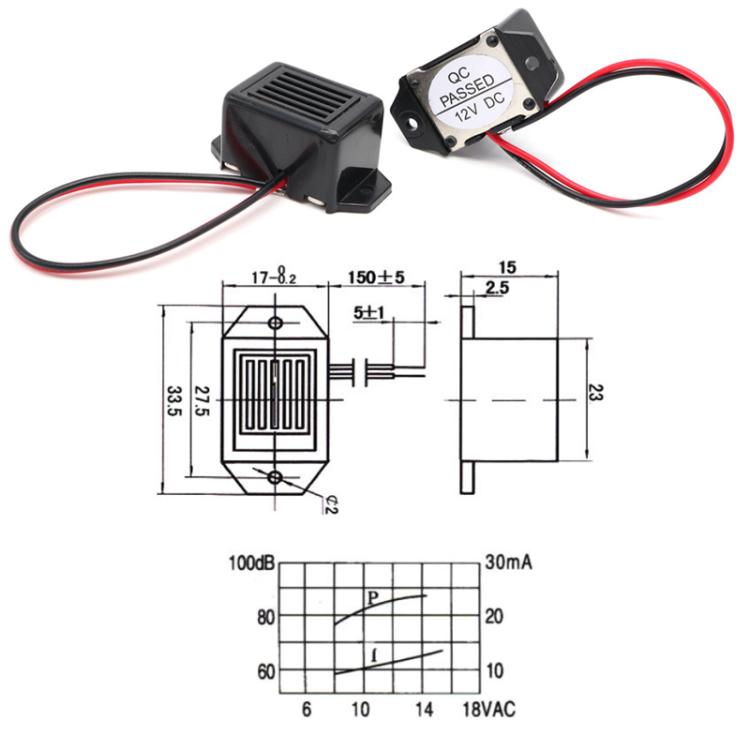 5pcs Active Mechanical Piezoelectric Rat Insect Repellent Buzzer