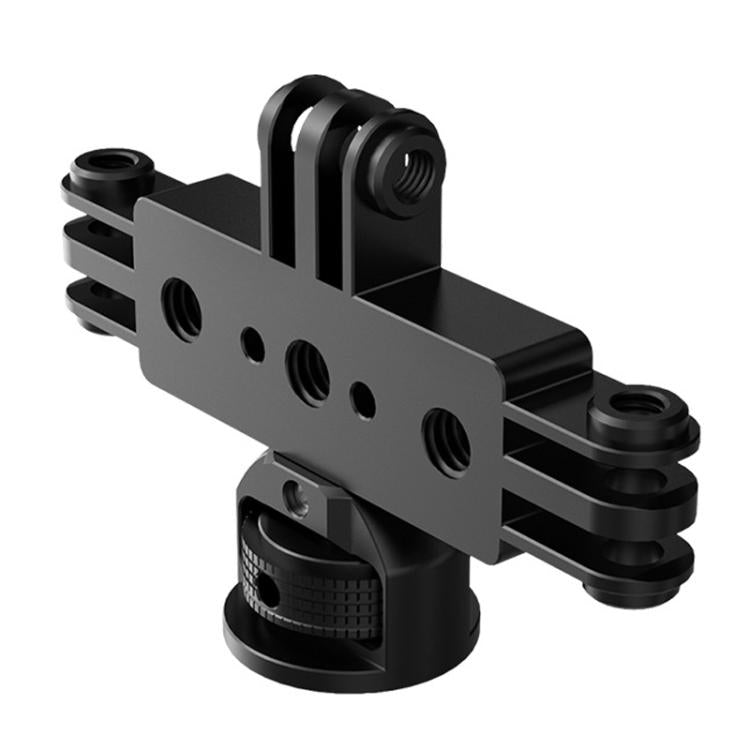 Aluminum Alloy 3 Station Live Streaming Stand Action Camera Multi Functional Expansion Adapter Accessory, 3 Card, 2 Card To 3 Card, 1/4 Pitch To 3 Card, 1 Inch Ball Head To 3 Card, 17mm Ball Head To 3 Card