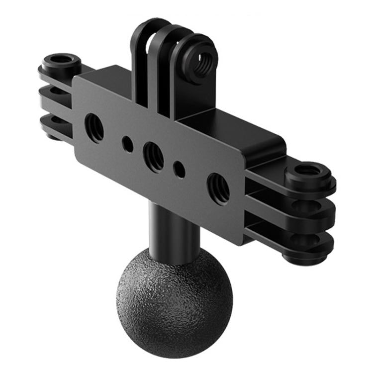 Aluminum Alloy 3 Station Live Streaming Stand Action Camera Multi Functional Expansion Adapter Accessory, 3 Card, 2 Card To 3 Card, 1/4 Pitch To 3 Card, 1 Inch Ball Head To 3 Card, 17mm Ball Head To 3 Card