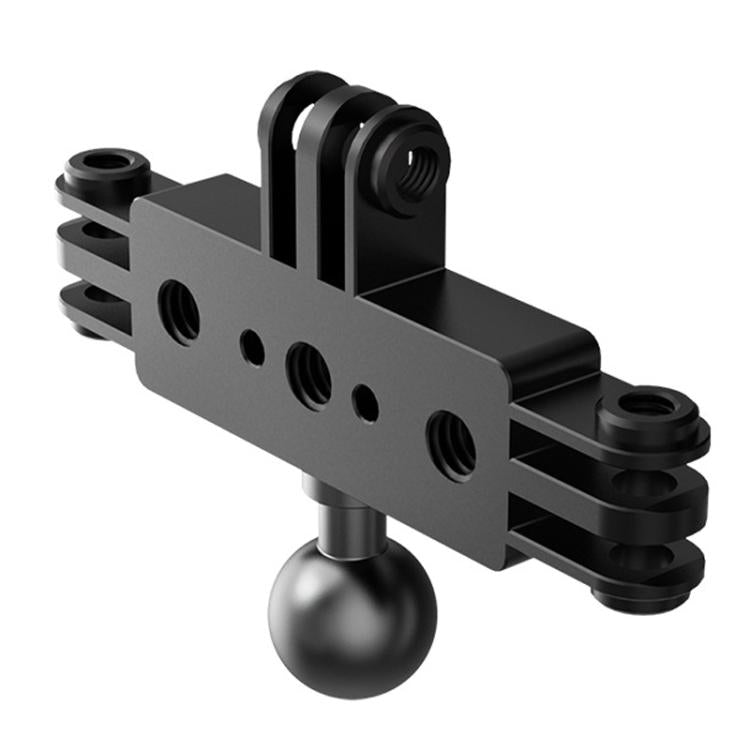Aluminum Alloy 3 Station Live Streaming Stand Action Camera Multi Functional Expansion Adapter Accessory, 3 Card, 2 Card To 3 Card, 1/4 Pitch To 3 Card, 1 Inch Ball Head To 3 Card, 17mm Ball Head To 3 Card