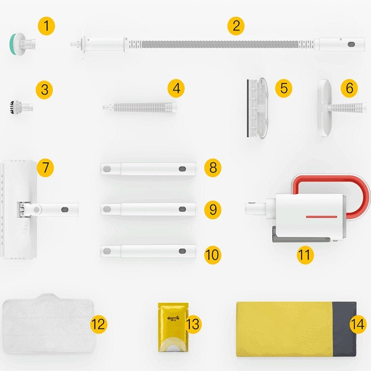 Delma DEM-ZQ610 Household High Temperature Handheld Electric Steam Mop