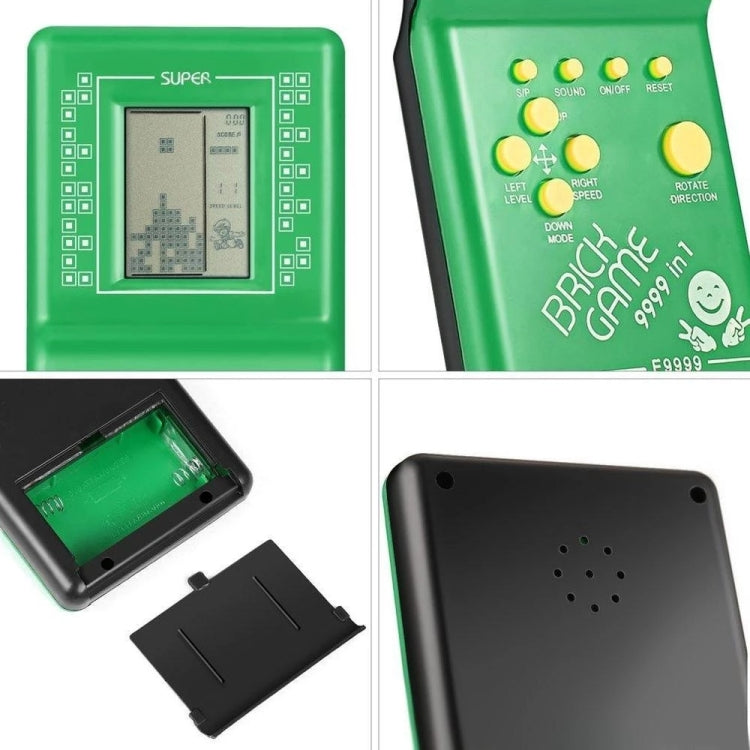 Classic Tetris Brick Game Handheld Game Console, Bulit-in 7 Kinds Games, Random Color Delivery