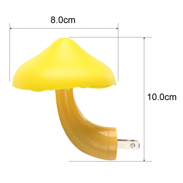 Mushroom Wall Socket Lamp Light-controlled Sensor Night Light Bedroom Home Decoration
