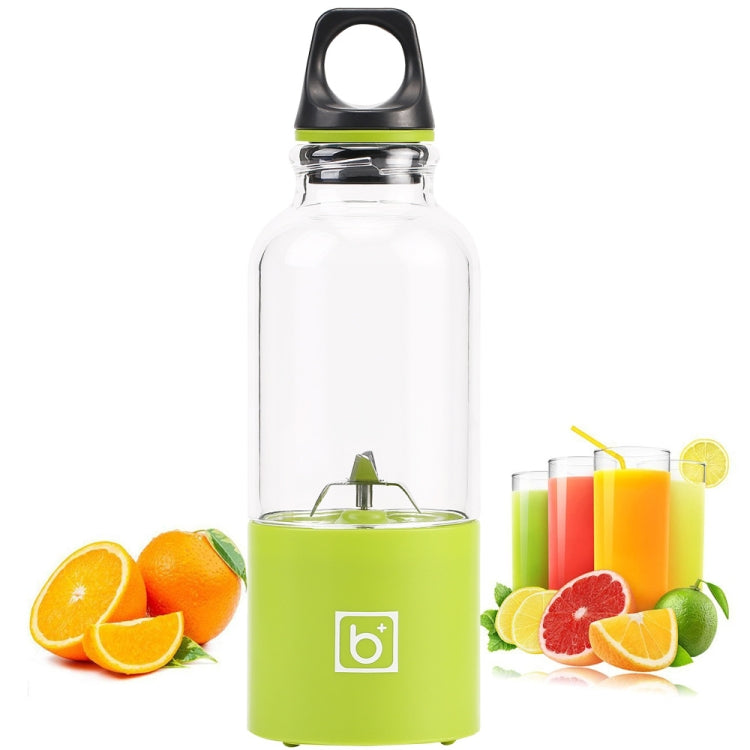 500ml Mini Portable Electric Juicer Cup USB Rechargeable Juicer Blender Maker Shaker Squeezers Fruit Orange Juice Extractor, 4 Blade Head Pink, 4 Blade Head Blue, 4 Blade Head Green