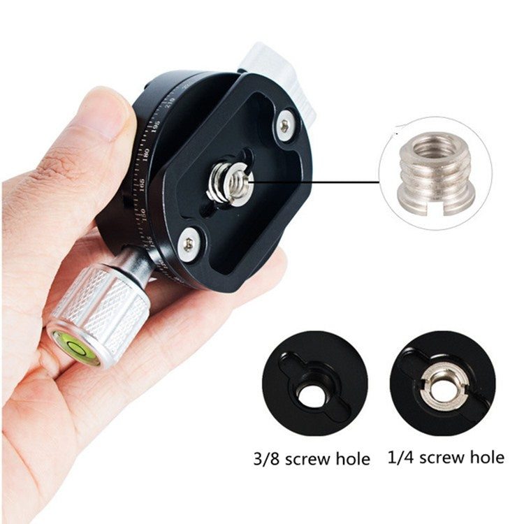 BENXIN QJ07 Panoramic Clip Holder 360 Degree Rotating Pan/tilt Tripod SLR Camera Quick Mounting Plate Panoramic Clip Holder