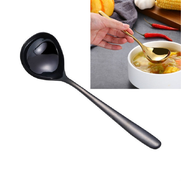 Stainless Steel Sauce Spoon Creative Big Head Long Handle Spoon