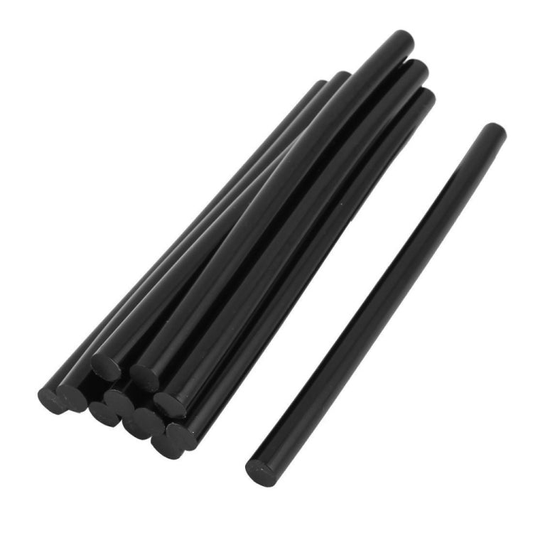 10 PCS 11mm Dia Soldering Iron Black Hot Melt Glue Sticks, Length: 270mm