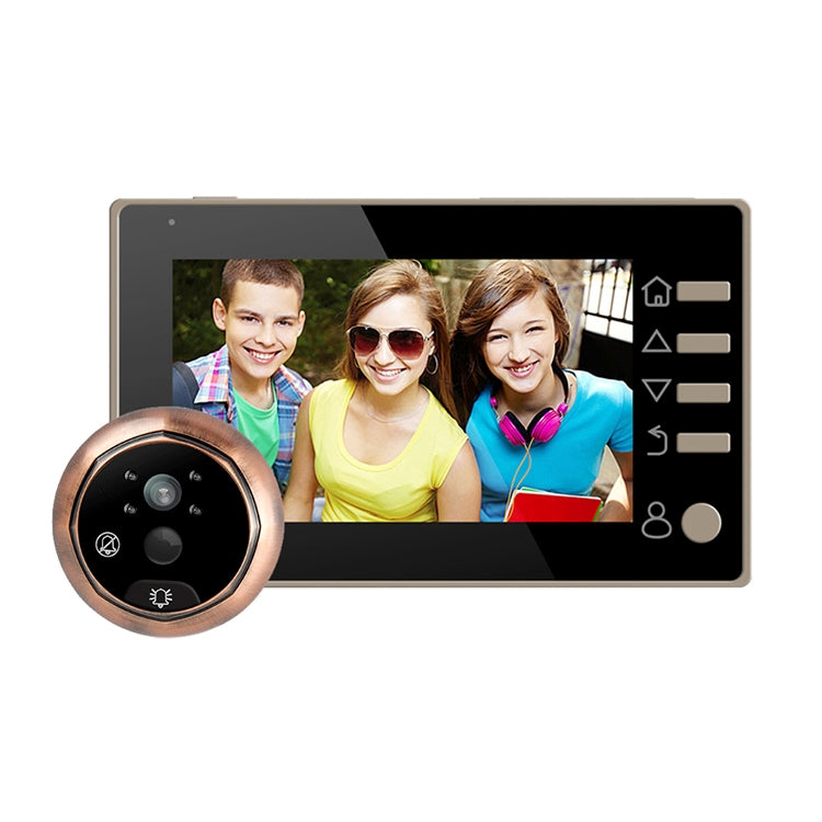 M4300D 4.3 inch TFT Color Display Screen 3.0MP Security Camera Video Smart Doorbell, Support TF Card (32GB Max) & Night Vision & Motion Detection