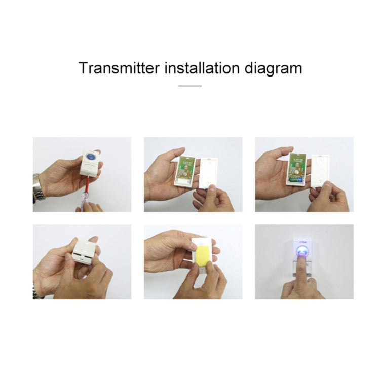 VOYE V008A Home Music Remote Control Wireless Doorbell with 38 Polyphony Sounds, US Plug