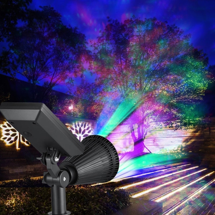 Solar Lights 2-in-1 Waterproof 4 LED Solar Spotlight Adjustable Wall Light Landscape Light Security Lighting