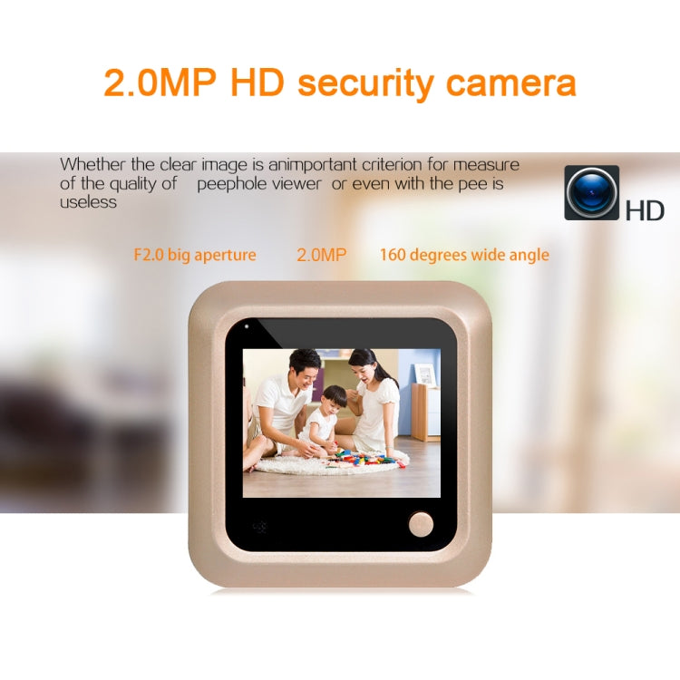 X5 2.4 inch Screen 2.0MP Security Camera No Disturb Peephole Viewer, Support TF Card