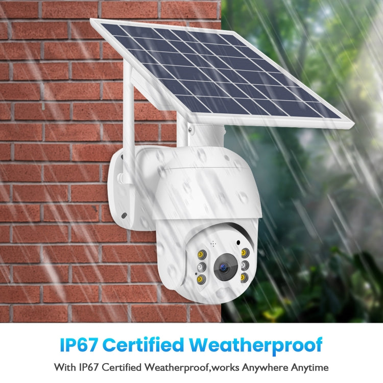 T16 1080P Full HD Solar Powered WiFi Camera, Support PIR Alarm, Night Vision, Two Way Audio, TF Card