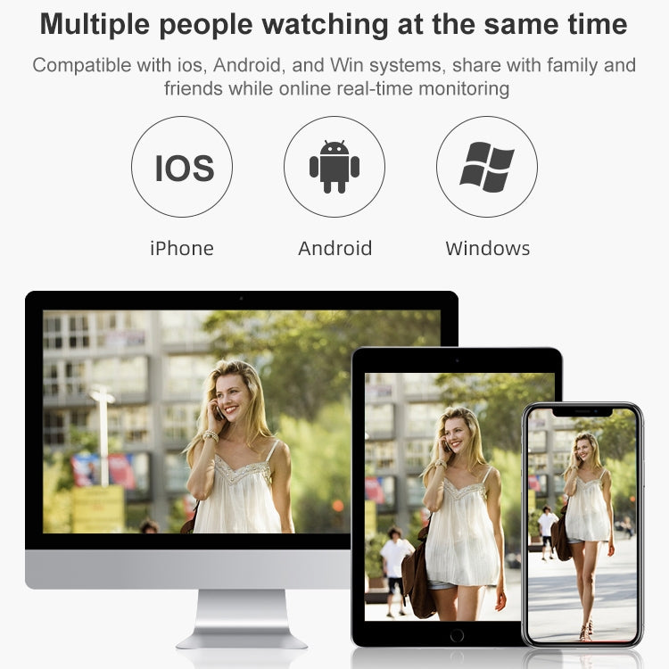 QX2 1080P HD 360 Degrees Panoramic WiFi Day and Night Full-color IP66 Waterproof Smart Camera, Support Motion Detection / Two-way Voice / TF Card, US Plug